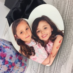 Personalised Heart Photo Coaster